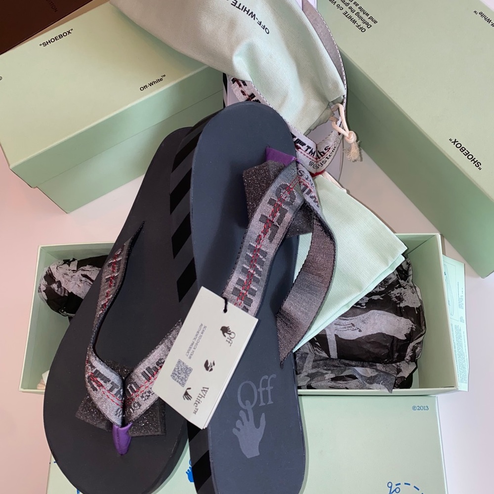 Off-White🛑SOLD🛑 Slides - Picture 3 of 14